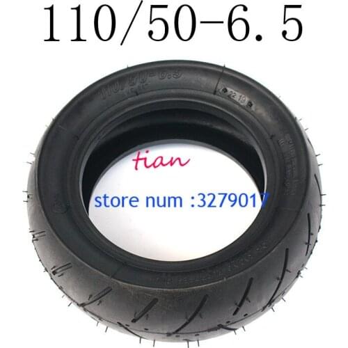 1 pc Hot Sale Good Quality Tubeless Tyre Electric Scooter Refitted 110/50-6.5 Tire Outer Tire Vacuum Road Tire