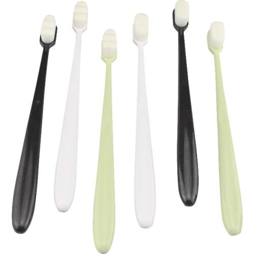 1Pcs Portable Travel Eco-friendly Toothbrush Ultra-fine Soft Bristle Toothbrush Deep Tooth Cleaning Adult Oral Hygiene Care