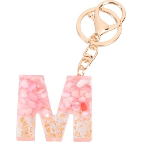 1 Pc Creative Keychain Pendant English Alphabet Design Key Holder Bag Accessories for Key Handbag Decoration