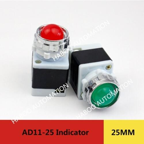 10pcs/lot AD11-25/40 led lamp indicator small working lights power LED indicator lights red 24V 220V 380V