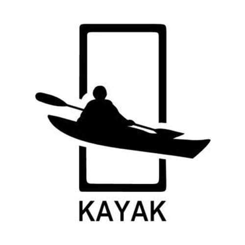 11.4CM*12.7CM KAYAK Vinyl Creative Personality Window Sticker Decal C5-1369
