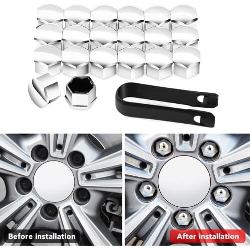 17mm Car Wheel Nut Caps Auto Hub Screw Cover for Lada Granta Largus Kalina 4*4 Priora 2110 for BMW E46 E60 E90 E91 E92 E93 F30