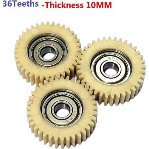 3pcs/set 36Teeths Outer Diameter 38mm Thickness 10mm Electric vehicle bicycle nylon worm gear electric bicycle replacement part