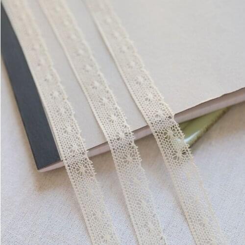 5 Meters/lot 2.7cm Sewing Lace Trim Ivory Cotton Cloth Lace Ribbon Home Party Decoration DIY Clothes Lace Accessories