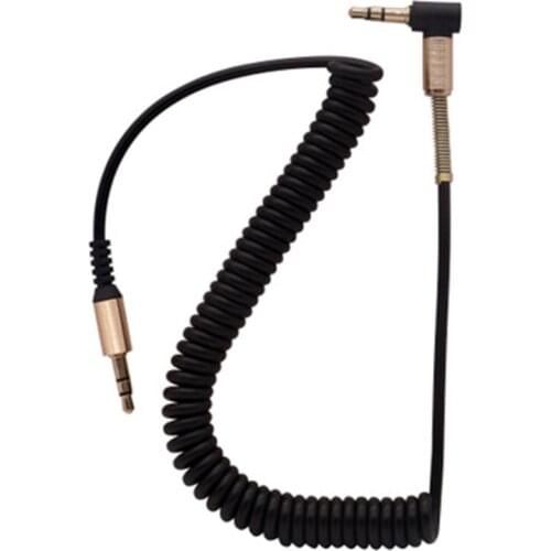 90 Degree Right Angle 3.5mm Jack Audio Cable Male To Male Car Aux Cable Cord for Car Headphone MP3/4 Aux Cord 1.8M