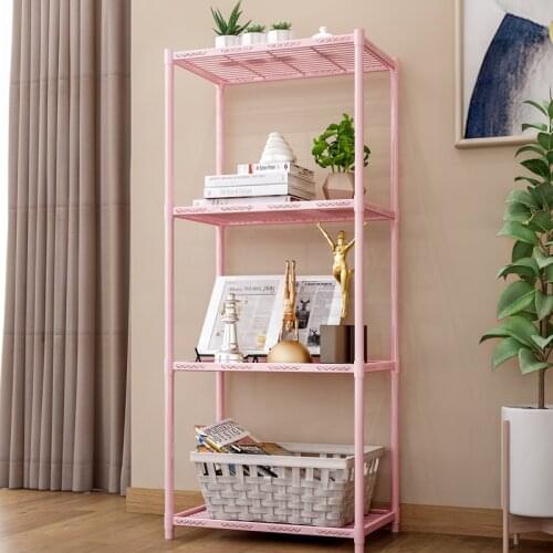Metal 4 Layer органайзер полка Storage Rack for Living Room Bathroom Kitchen Easy Assemble Organizer Rack Shelf