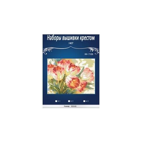 FREE delivery HIGH quality Counted Cross Stitch Kit Tulpany Tulips Tulip alisa