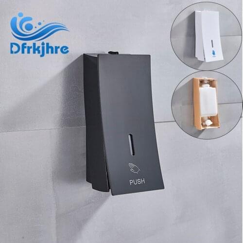 Black Soap Dispensers Liquid Manual Press 450ML Wall Mounted Bathroom Liquid Hand Bathroom Dispenser Handpress Dispenser