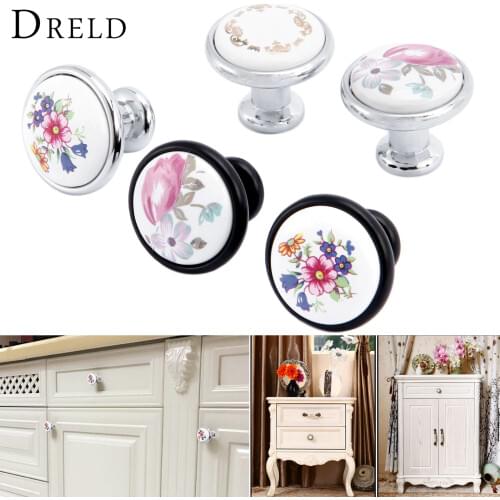 DRELD Furniture Handle Modern Cabinet Knobs and Handles Door Cupboard Drawer Pull Handle for Kitchen Bedroom Furniture Hardware