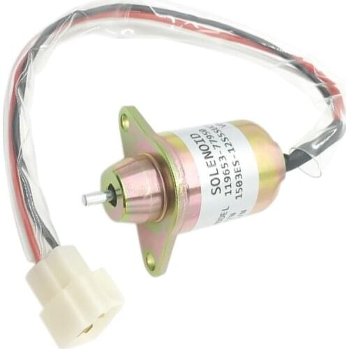 119653-77950 Stop Solenoid Valve 12V for Yanmar Engine 1503ES-12S5SUC5S 119285-77950 SA-4562T SA-5213