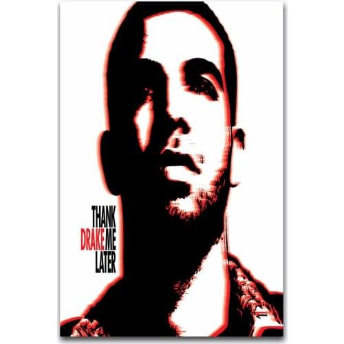 Hot New Light Up Drake Feat Jay Z Rap Music-Silk Art Poster Wall Sticker Decoration Gift