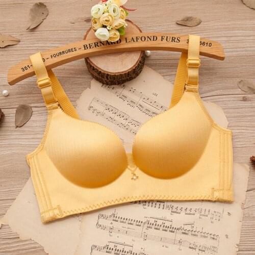 IZICFLY Hot Sale sexy Classic vertical drawing Plus Size A B C Push Up Bra new gold underwear for women bra 85C -1 Pcs