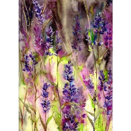 JMINE Div 5D purple lilac flower Full Diamond Painting cross stitch kits art High Quality Floral 3D paint by diamonds