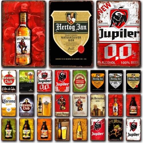 [ Kelly66 ] Belgian Beer Jupiler Leffe Hertog Jan Bieren La Chouffe Tin Art Metal Sign Home Decor Painting 20*30 CM Size Dy194