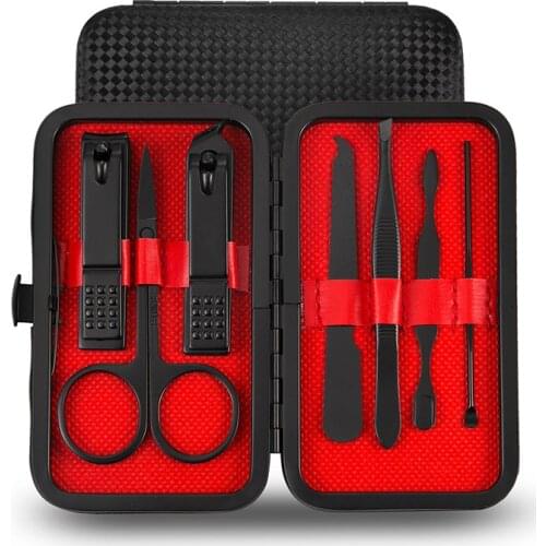 7pcs Scissors Nail Clippers Set Dead Skin Pliers Nail Cutting Pliers Pedicure Knife Nail Groove Inflammation Manicure Tool