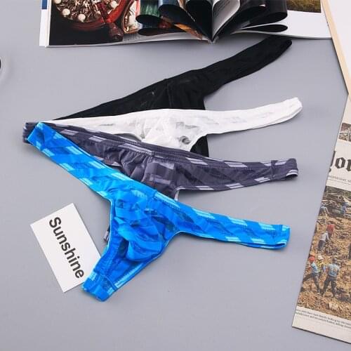 Male Underwear Mens Panties Sexy Underwear Men Sexy Breathable Low Waist Mesh Jockstrap Thong Mens Super Thin Briefs Thong