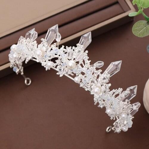 New High Grade Wedding Bridal Princess Accessories Fashion Crytal Crown Headhand With Luxurious Crown Tiara Hair Accessories Ml