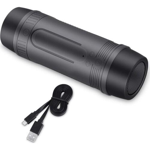 Portable Bluetooth Bicycle Speaker Power Bank Flashlight Waterproof Speaker