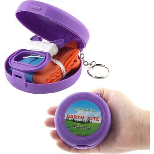 Folding Pocket Flying Kite Kid Toy With Storage Case Outdoor Sport Children Gift