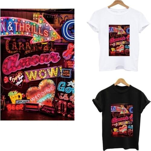 Thermo stickers on clothes Beer pub music stripes iron on patches heat-sensitive transfer fusible clothing custom patch tops