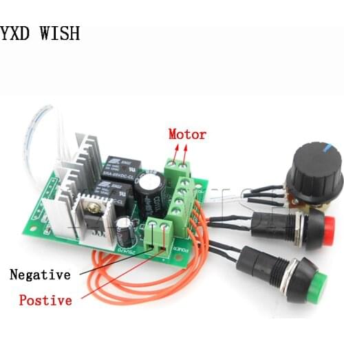 PWM DC Motor Controller Forward and Backward Linear Actuator Governor Speed Control Self-Reset 6V/12V/24V Adjust Speed Control