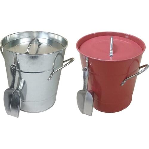 Ice Bucket Shovel Galvanized Plate Barrel Plastic Round Bar Ice Wine Maker Round bar ice wine maker