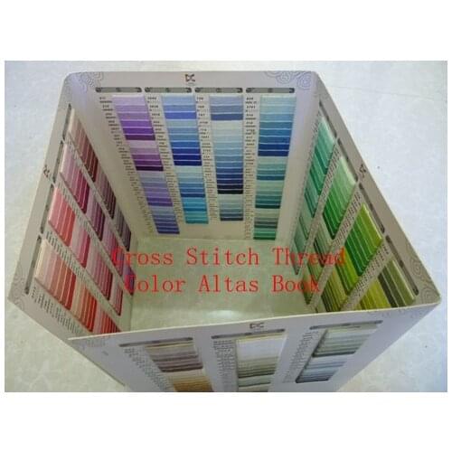 Embroidery Best Quality 447 Different Colors of Thread Sample Made by Real Thread in Cross Stitch Real Thread Color Map Book