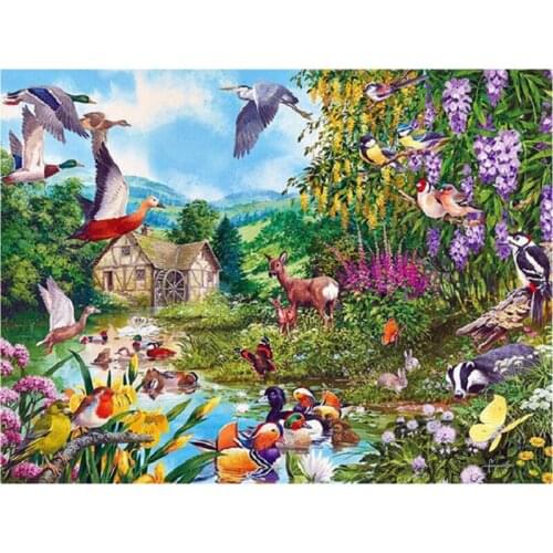 YIKEE diamond painting Birds and animals,diamond embroidery 5d,diamond embroidery accessories K679