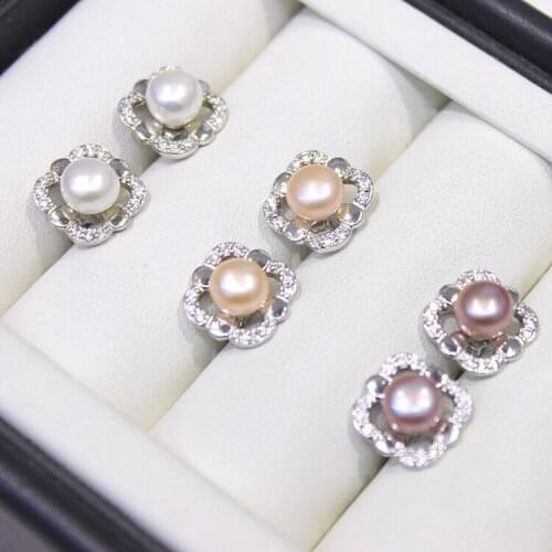 New Hot Cheap DIY Earrings Mountings Accessories Findings Jewelry Settings Parts for Pearls Beads Stones Agate Coral Crystal