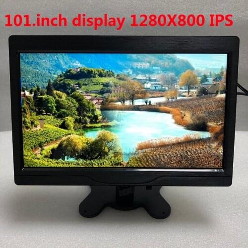 LCD computer screen monitor 10.1-inch 1280x800 hdmi, vga, av for video input and speakers Car monitor