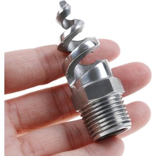 1PC Full Cone Spiral Jet Nozzle Stainless Watering Mist Sprinkler for Garden and Lawn Irrigation