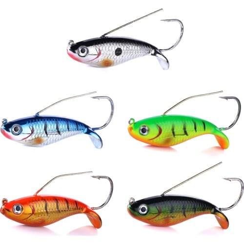 1pc Fishing Lure Single Hook 8.5cm 21g Anti-hanging Bottom Bait Fishing Wobbler Shad Soft Boat Sea Lake Artificial Bait