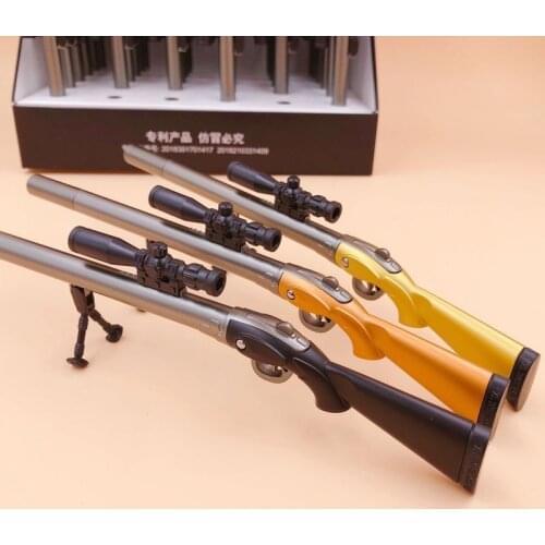 3pcs Korean Cartoon Gel Pen Sniper Rifle 98K Kids Toy Creative Stationery 0.5 Mm Pens for School Supplies