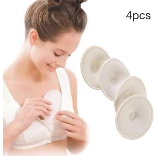 4PCS Reusable Washable Baby Feeding Breast Maternity Nursing Pad Leakproof Anti Overflow Pads For Pregnant Women Bra Pad Mom