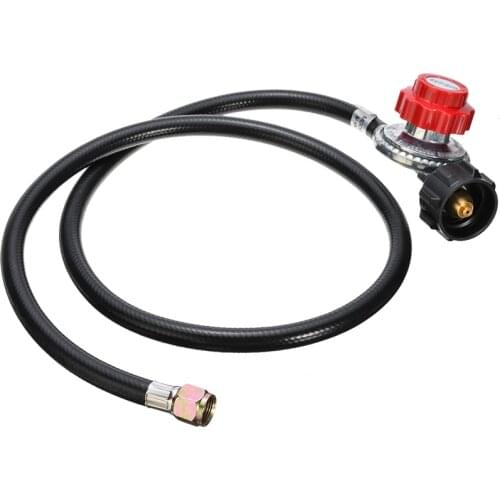 5/16'' 20PSI Propane Gas Regulator Valve BBQ Grill Burner Wok Fryer With 46'' Hose For Kitchen Home Tool Accessories