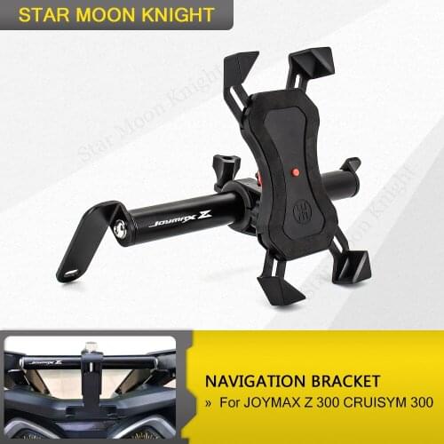 Motorcycle Accessories Stand Holder Phone Mobile Phone GPS Plate Bracket For SMY JOYMAX Z 300 CRUISYM 300