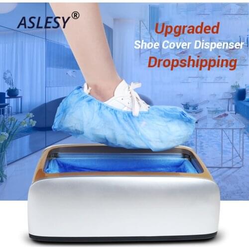 Automatic Shoe Covers Machine Home Office One-Time Shoe Film Machine Stepping Disposable Boots Maker Foot Set New Shoes