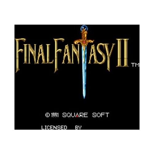 Final Fantasy II 16 bit Big Gray Game Card For USA NTSC Game Player