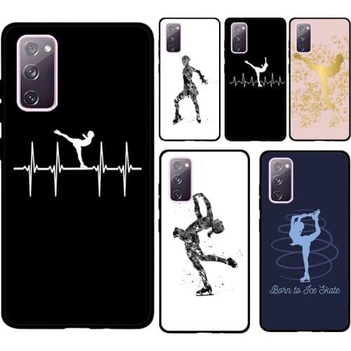 Figure Skating Ice Skating Soft Case For Samsung Galaxy S21 Ultra S20 FE Note 20 Note 10 Plus S8 S9 S10 Phone Cover