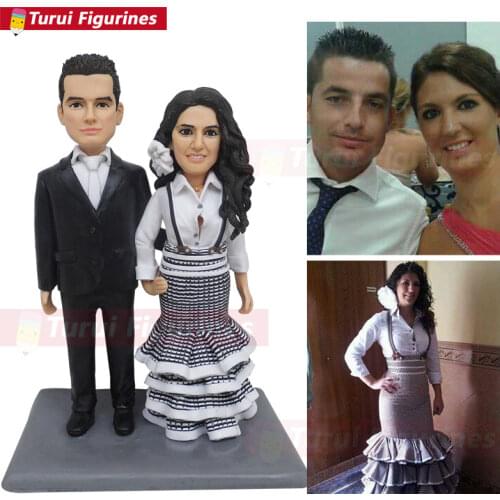Custom statue decor home decor bobble head people figurines couple personalized hand craft lovers figurine sculptures man statue