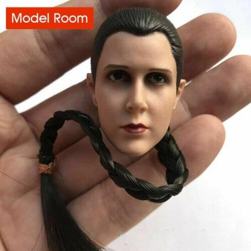 In Stock Collectible 1/6 Scale Female Figure Princess Leia Young Head Carving Model for 12" PH Female Action Figure Body