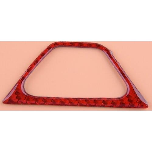 Red Carbon Fiber Emergency Warning Lamp Light Switch Button Cover Trim Bezel Fit for Chevrolet Camaro 2016 2017 2018 2019 2020