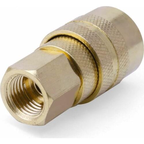 5Pcs/set 1/4 NPT Brass Air Line Hose Compressor Fitting Coupler Quick Release Connector