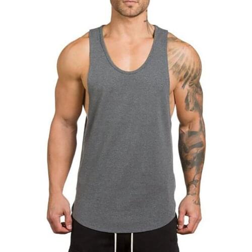 Tank Tops men Vest Sleeveless Breathable Cotton Blend Men Sleeveless Shirt for Training Mens Clothing 2021 майка мужская