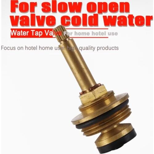82mm Long All Copper Main Body Slow-Opening Faucet Valve Core Single Cold Part Core Plumbing Hardware Wholesale