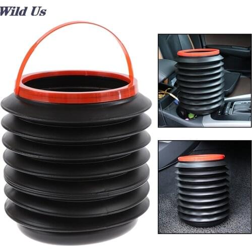 Multifunctional Retractable Folding Water Bucket Car Trash Bin Can Car Storage Bin Portable Outdoor Fishing Bucket