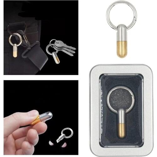 Stainless Steel Multi-function Capsule Knife EDC Portable Mini Tool Remove Courier Dismantling Artifact Key Ring Cutting Tools