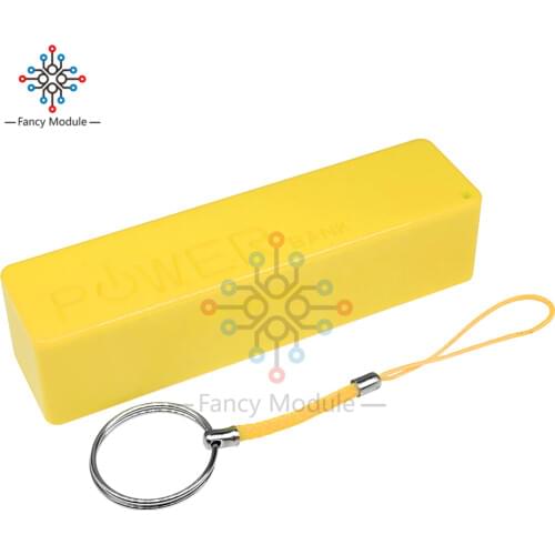 New Arrival 1Pcs USB Power Bank Case Kit 18650 Battery Charger DIY Box Kit Yellow