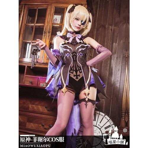 Genshin Impact Cosplay Fischl Cosplay Costume Anime Game Clothing For Women Pre-sale