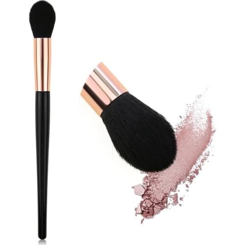 1pc Professional Makeup Brushes Soft Imitation Wool Hair Metal Long Wood Paint Tapered Handle Concealer Eye Shadow Make Up Brush